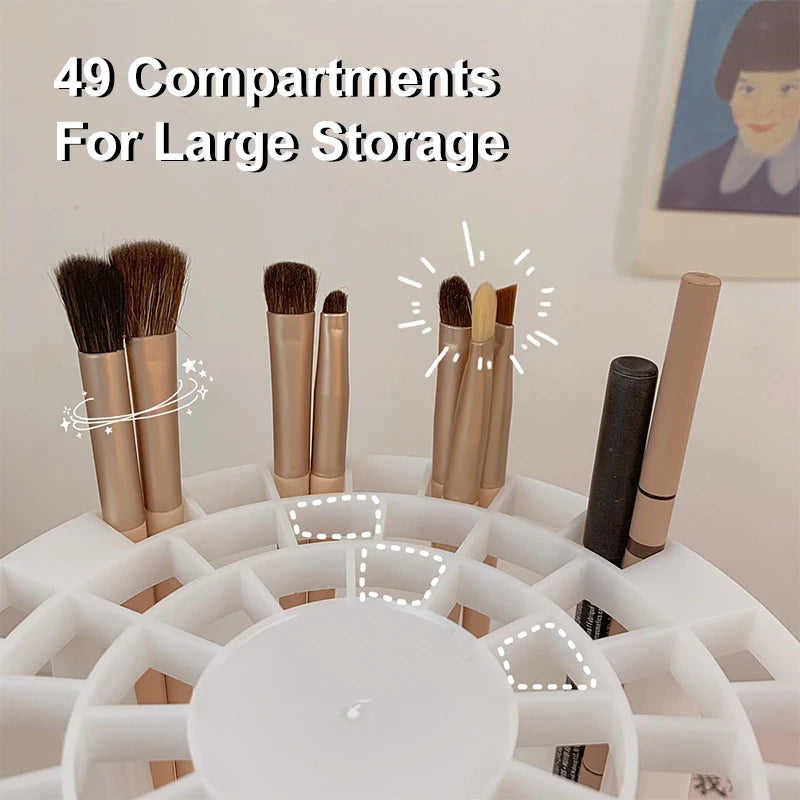 Lattices Cosmetic Multifunction Large-Capacity for Make-Up Brush Storage Box Table Organizer Make up Tools Pen Storage Holder