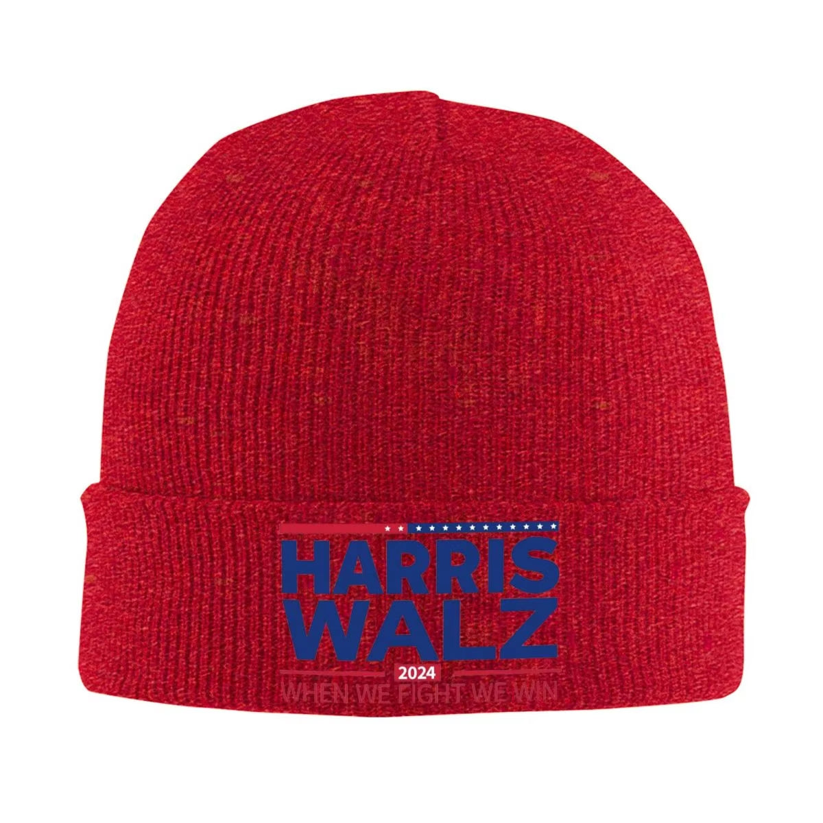 Harris Walz 2024 Election Knitted Hat Beanies Autumn Winter Hats Warm Fashion Cap Men Women