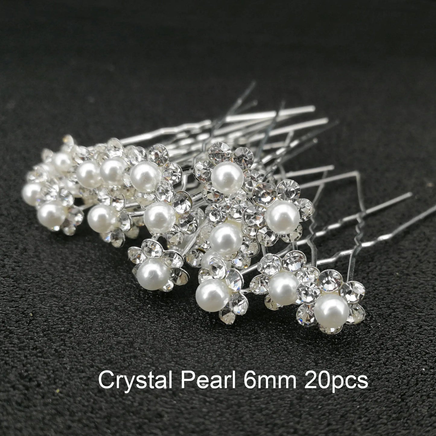 Women U-Shaped Pin Metal Barrette Clip Hairpins Simulated Pearl Bridal Tiara Hair Accessories Wedding Hairstyle Design Tools