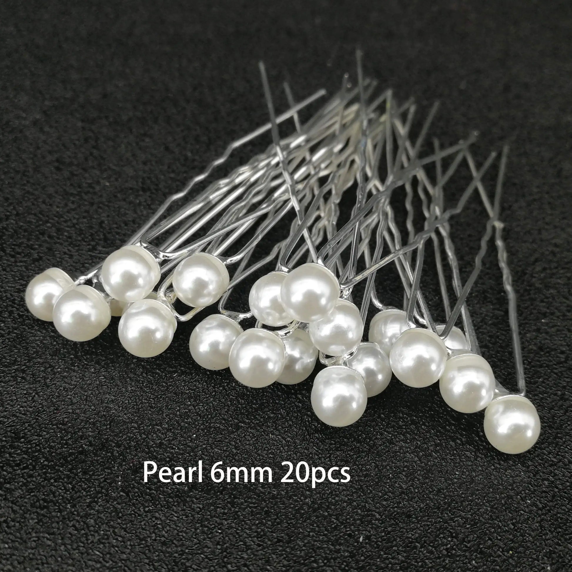 Women U-Shaped Pin Metal Barrette Clip Hairpins Simulated Pearl Bridal Tiara Hair Accessories Wedding Hairstyle Design Tools