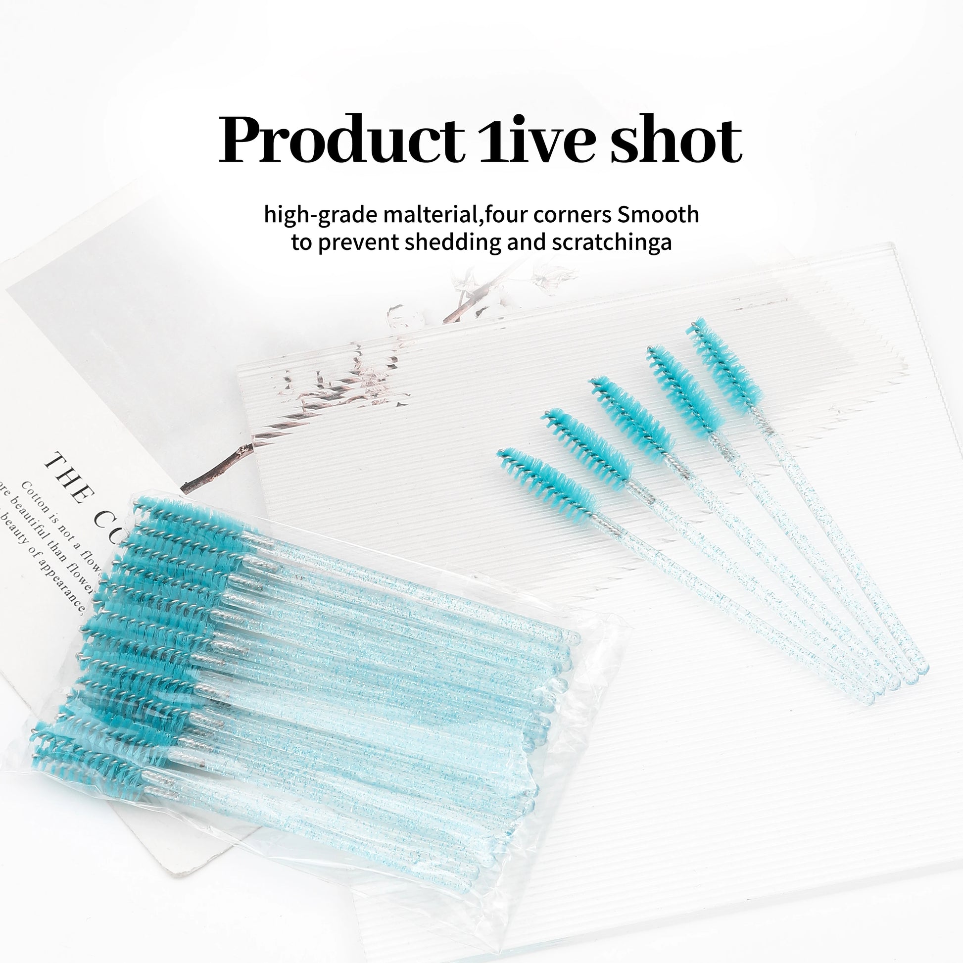 XIUSUZAKI 100Pcs/Lot Mascara Eyelash Make up Brush Disposable Mascara Wand for Eyelash Extension