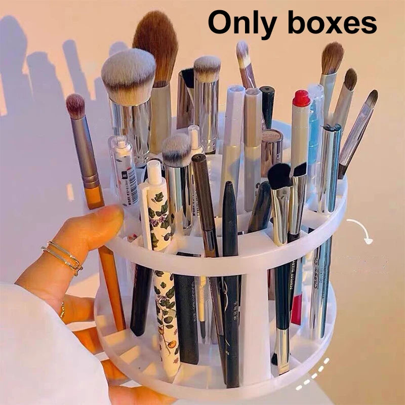 Lattices Cosmetic Multifunction Large-Capacity for Make-Up Brush Storage Box Table Organizer Make up Tools Pen Storage Holder