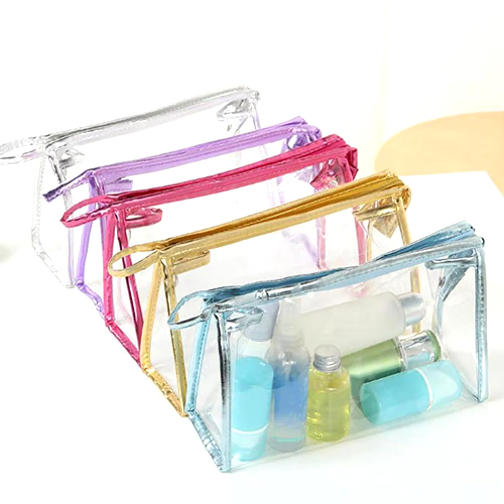 Transparent Clear Zipper PVC Cosmetic Make up Toiletry Bag Travel Pouch Holder Make up Bag